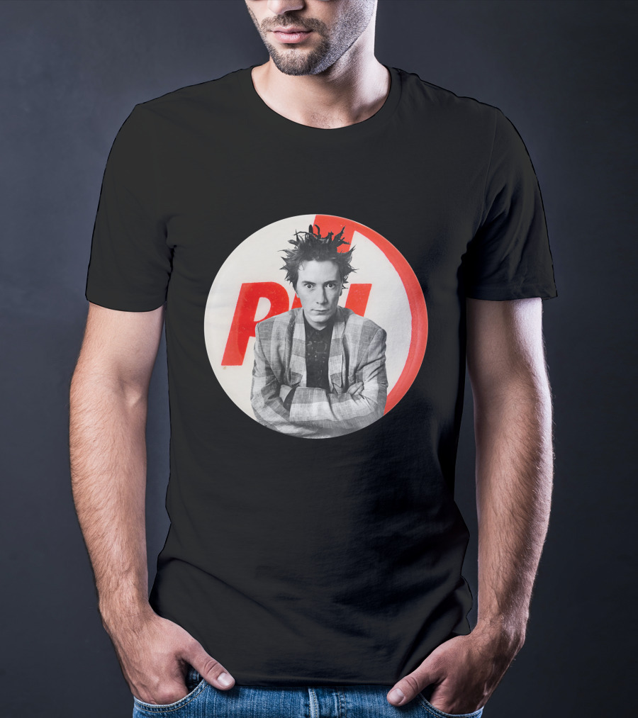Public Image Ltd PiL John Lydon Button Style Plaid Jacket T-Shirt