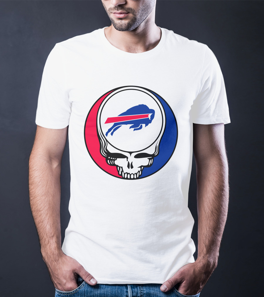 Buffalo Bills Grateful Dead Skull Circle T-Shirt