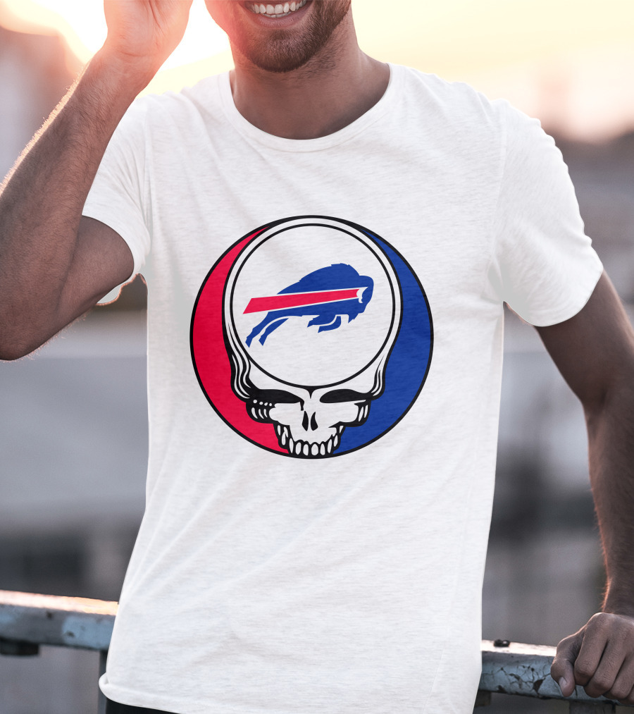 Buffalo Bills Grateful Dead Skull Circle T-Shirt