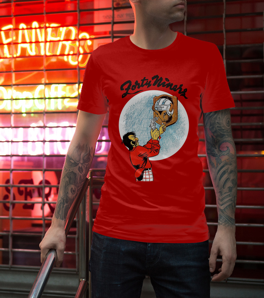 Forty Niner Buffalo Bills Helmet Quirky T-Shirt