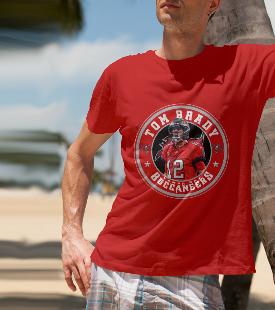Tom Brady Tampa Bay Buccaneers Number 12 Fan T-Shirt