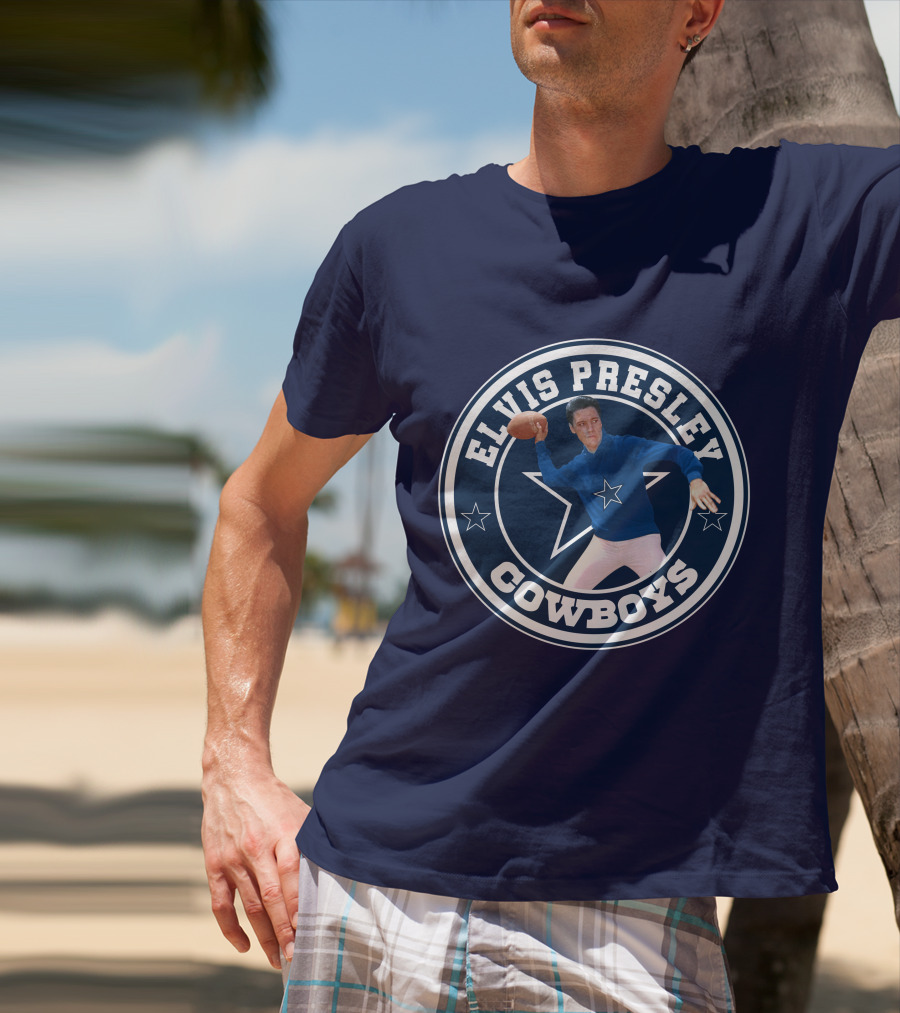 Elvis Presley Cowboys Football Star T-Shirt