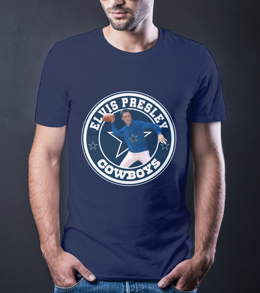 Elvis Presley Cowboys Football Star T-Shirt