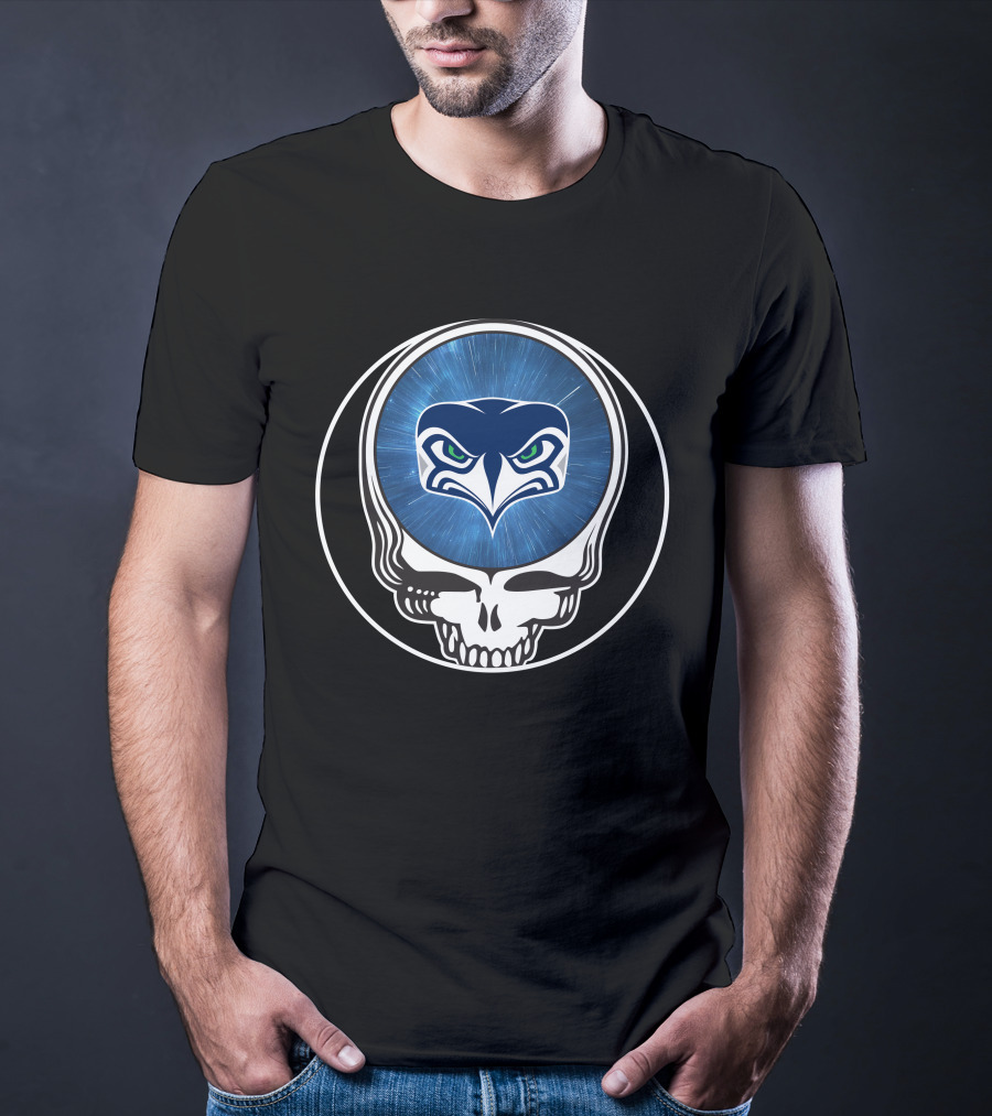 Seattle Seahawks Skull T-Shirt