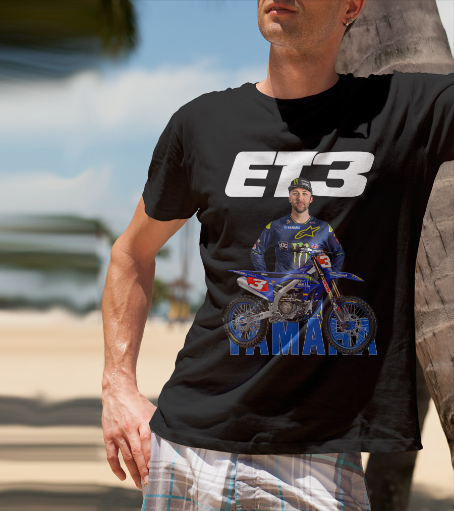 Eli Tomac 3 Yamaha Monster Energy Racing Motocross T-Shirt