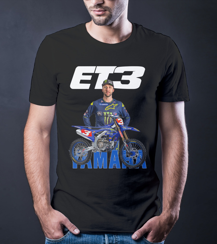 Eli Tomac 3 Yamaha Monster Energy Racing Motocross T-Shirt