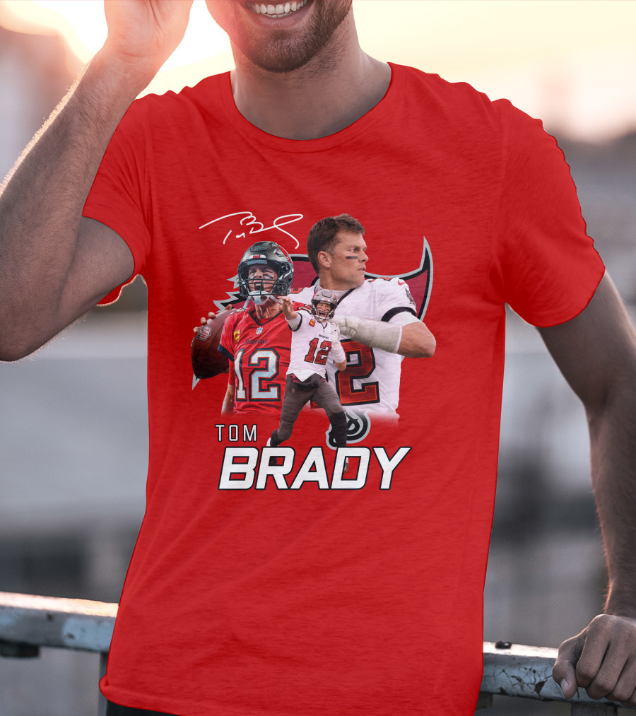 Tom Brady 12 Buccaneers Quarterback T-Shirt