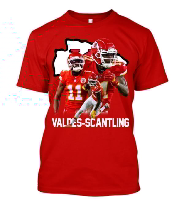 MVS11 Kansas City Football Wide Receiver Red Jersey Chiefs Player T-Shirt