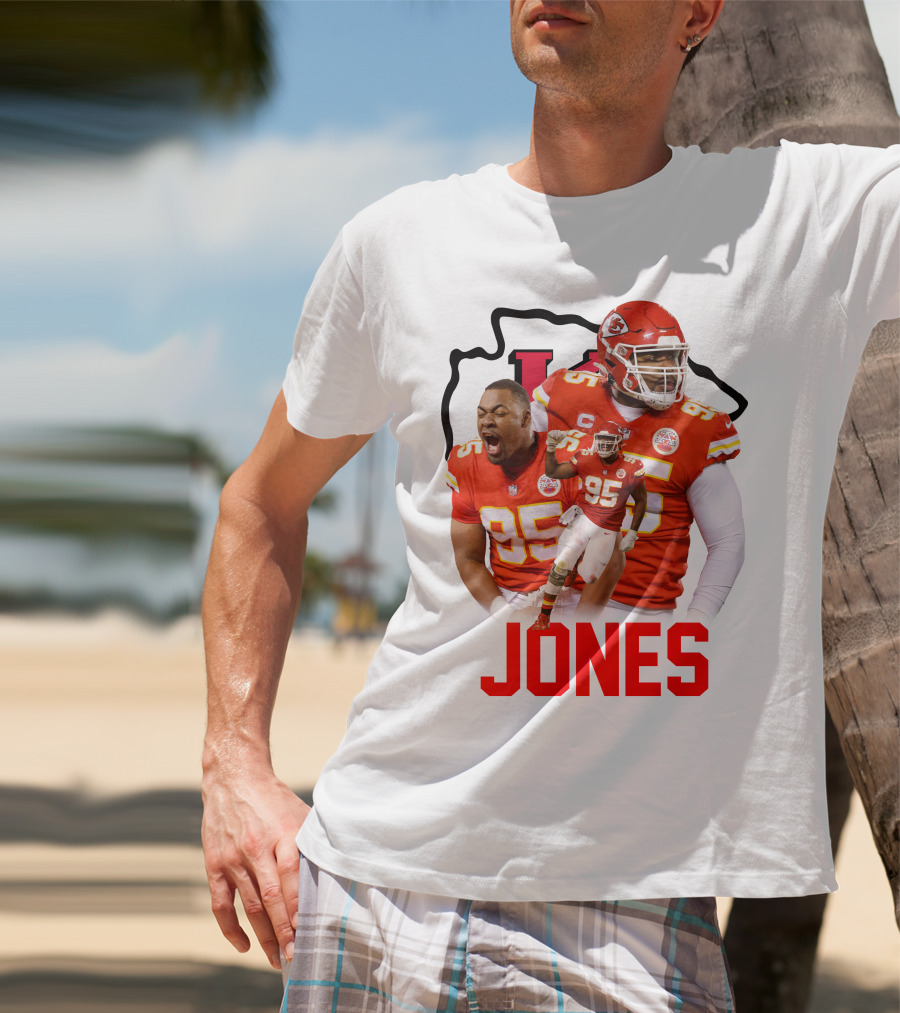Jones 95 Kansas City Chiefs Football T-Shirt