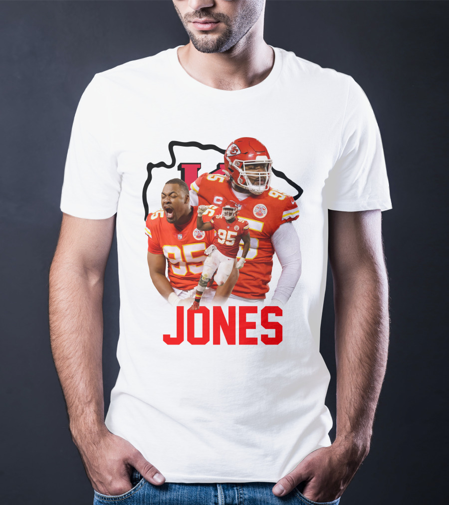 Jones 95 Kansas City Chiefs Football T-Shirt