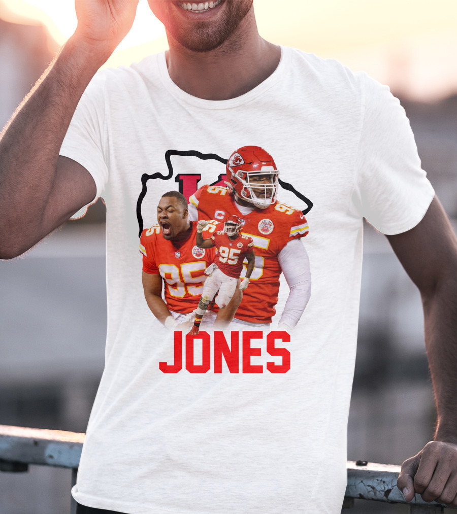 Jones 95 Kansas City Chiefs Football T-Shirt