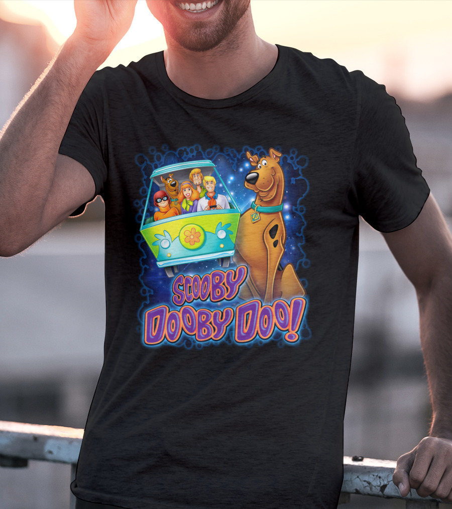 Scooby Dooby Doo Mystery Machine Adventure With The Gang T-Shirt