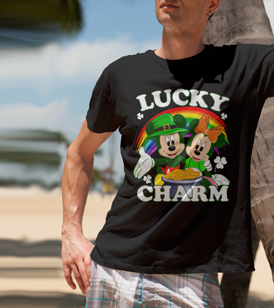 LUCKY CHARM Mickey And Minnie T-Shirt