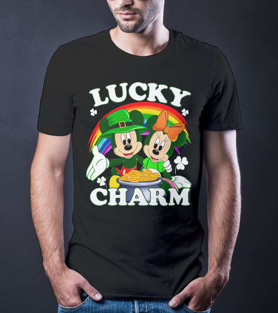 LUCKY CHARM Mickey And Minnie T-Shirt
