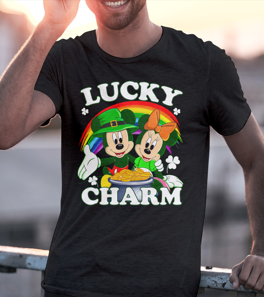 LUCKY CHARM Mickey And Minnie T-Shirt