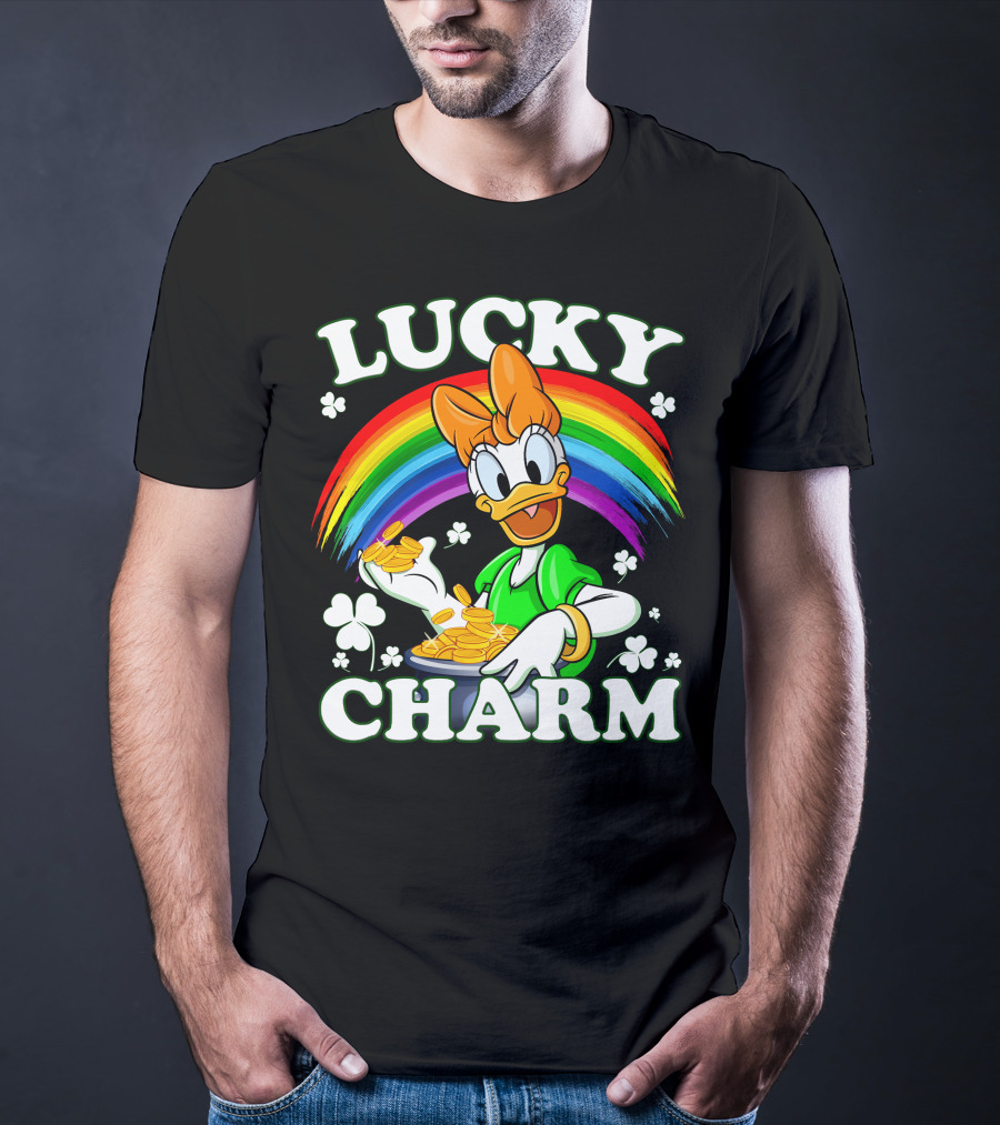 Lucky Charm Daisy Duck Rainbow Coins T-Shirt