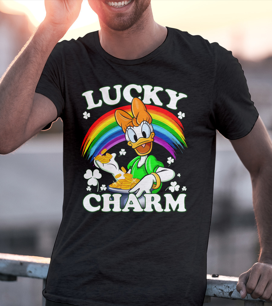 Lucky Charm Daisy Duck Rainbow Coins T-Shirt