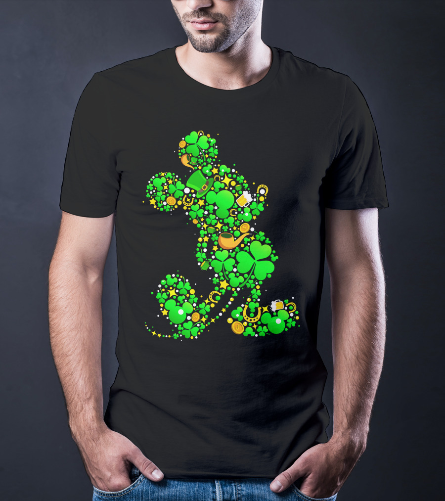 Mickey Mouse Shamrock Luck St. Patrick's Day 2019 T-Shirt