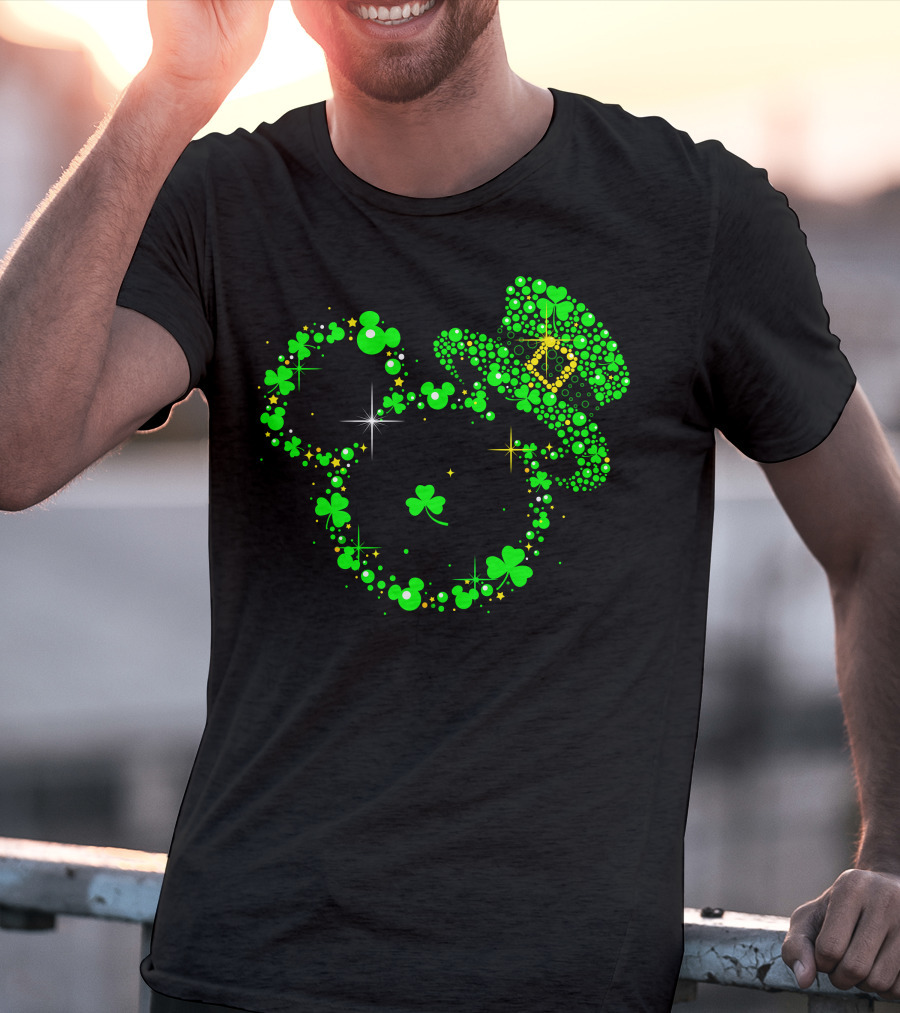 Mickey Patrick's Day Shamrock Leprechaun Hat T-Shirt