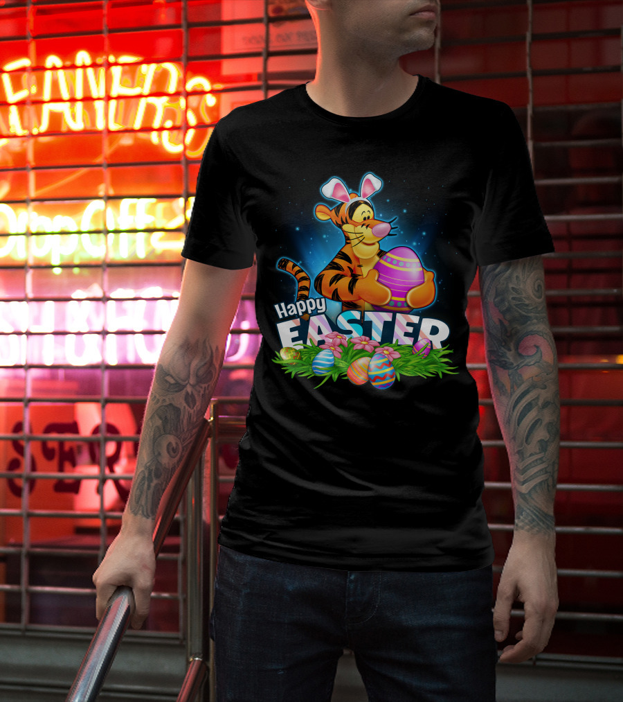 Tigger Happy Easter Eggs Spring Festival Celebration T-Shirt