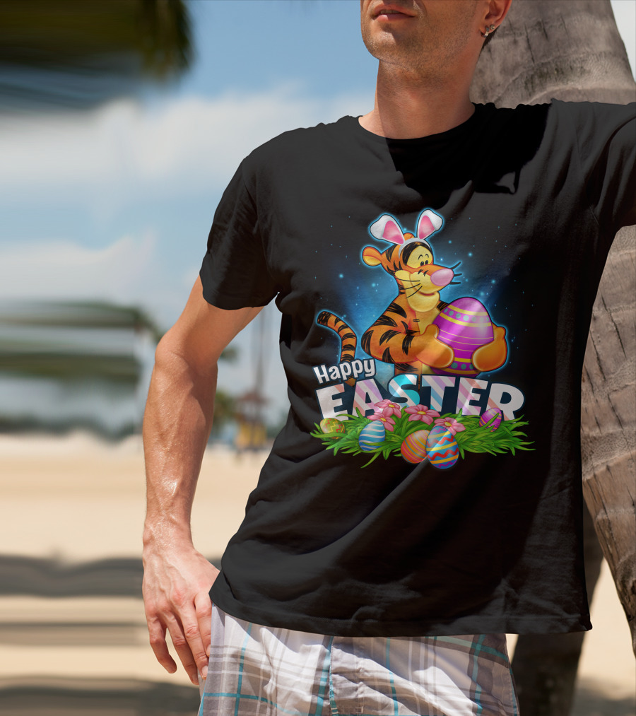 Tigger Happy Easter Eggs Spring Festival Celebration T-Shirt
