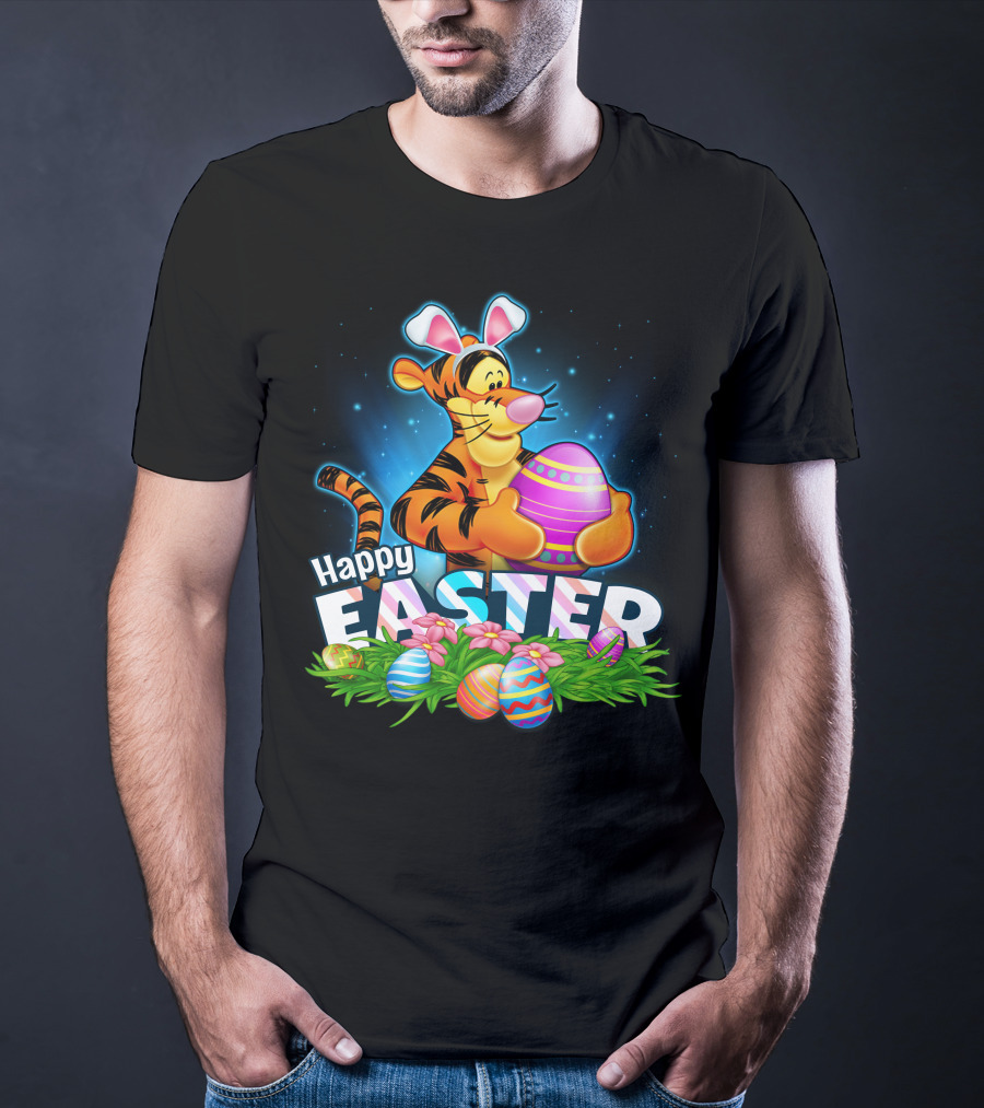 Tigger Happy Easter Eggs Spring Festival Celebration T-Shirt