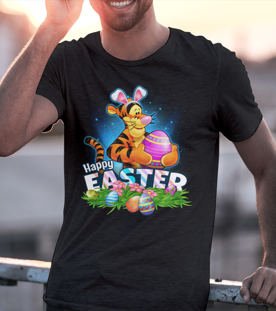 Tigger Happy Easter Eggs Spring Festival Celebration T-Shirt