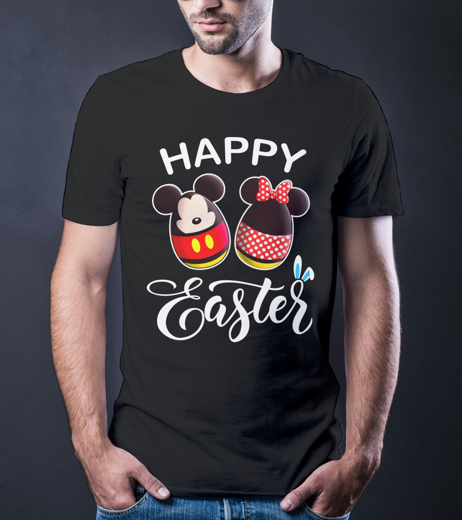 Happy Easter Mickey Minnie Eggs T-Shirt