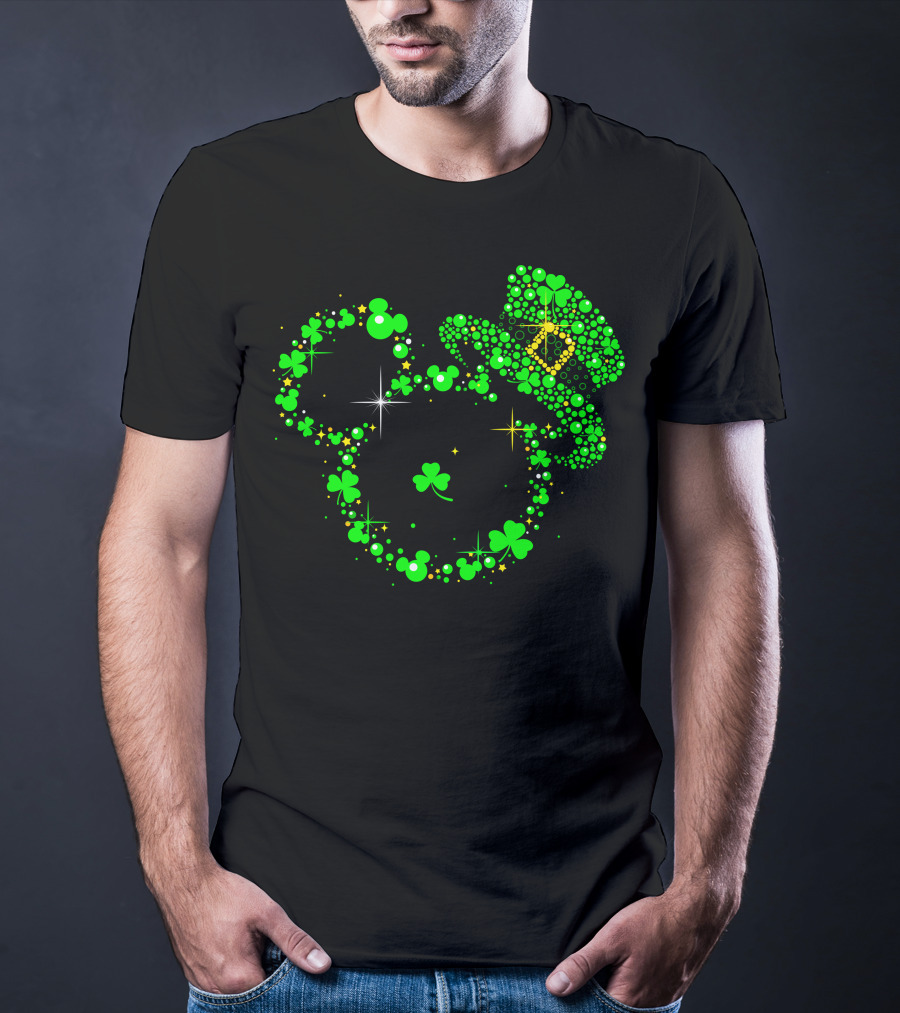 Mickey Patrick's Day Leprechaun Hat Shamrock Magic T-Shirt