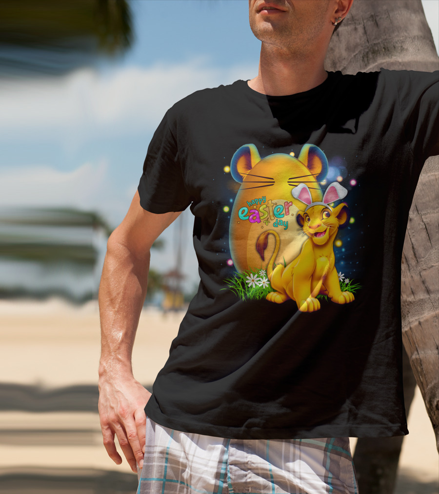 Simba Happy Easter Day Bunny Ears Egg T-Shirt