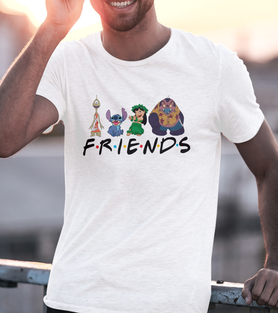 Lilo And Stitch Friends Characters T-Shirt
