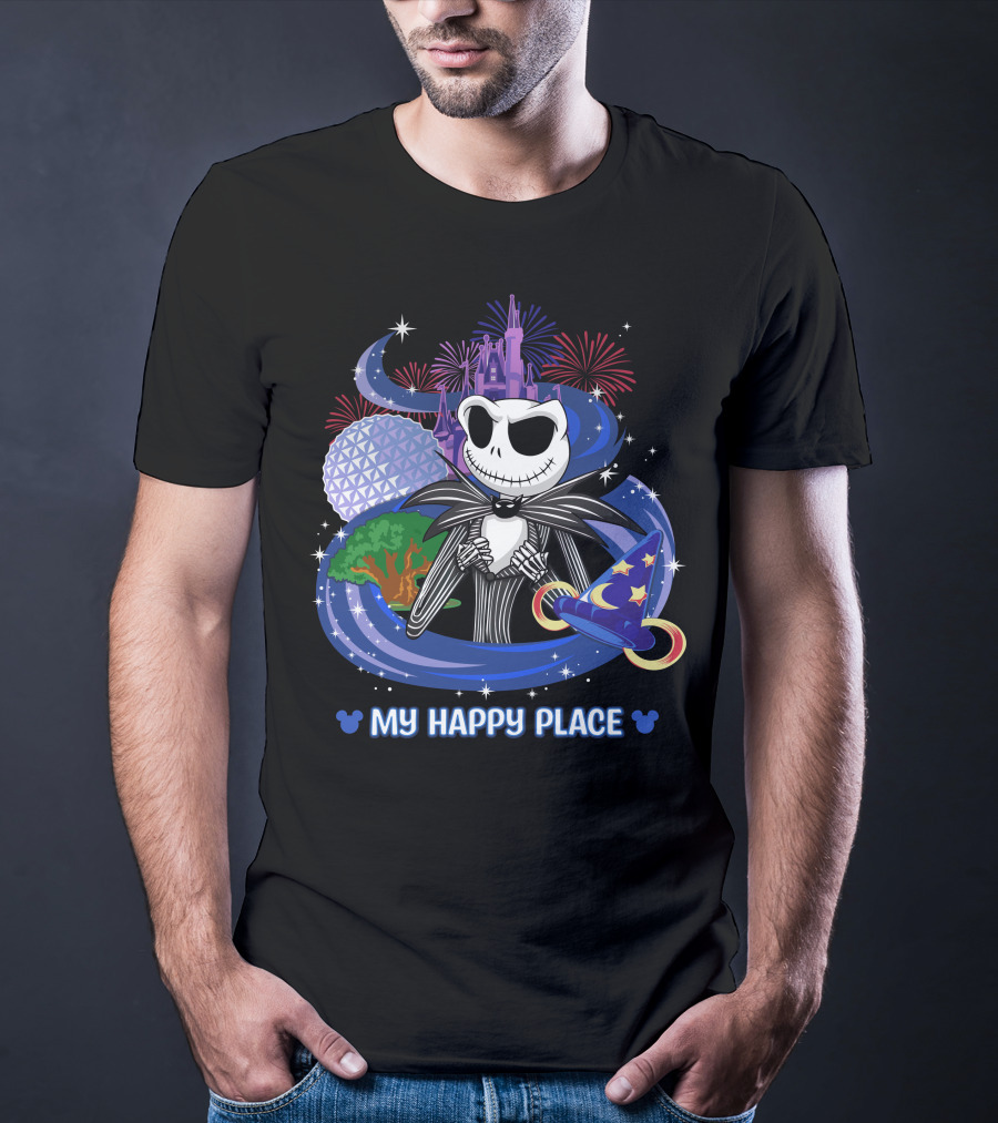 My Happy Place Jack Castle Fireworks Magic Hat T-Shirt