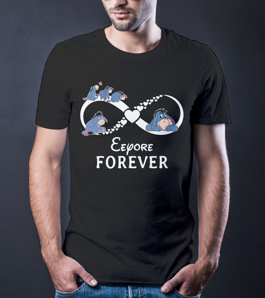 Eeyore Forever Infinity Heart Icons T-Shirt