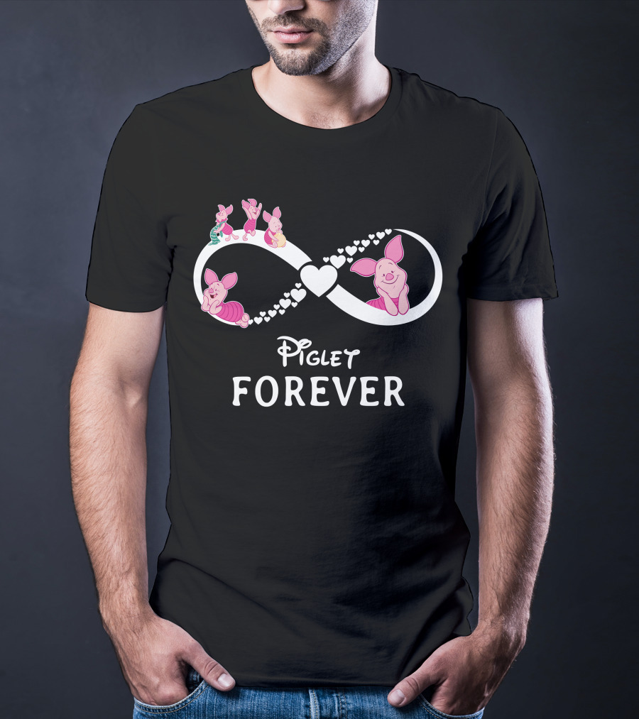 Piglet Forever Infinity Heart T-Shirt