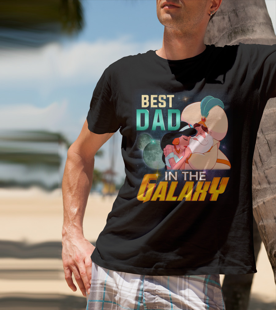 Best Dad In The Galaxy Jasmine And Her Father T-Shirt