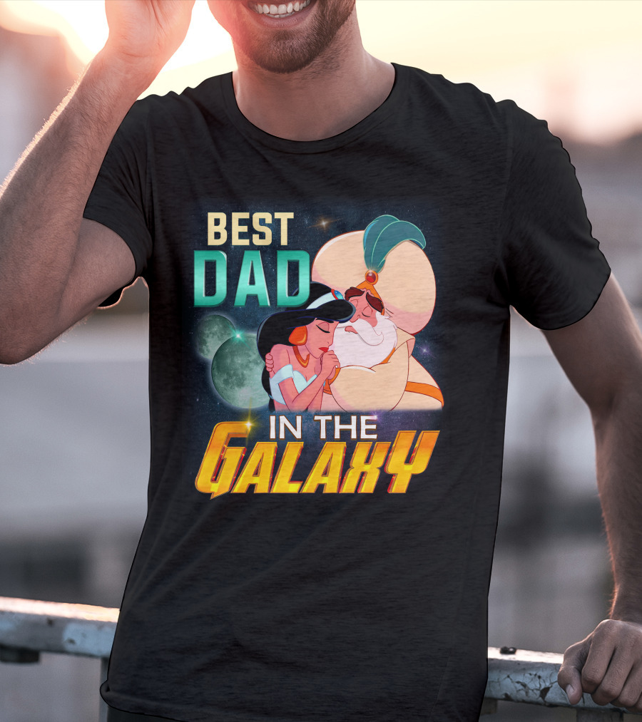 Best Dad In The Galaxy Jasmine And Her Father T-Shirt