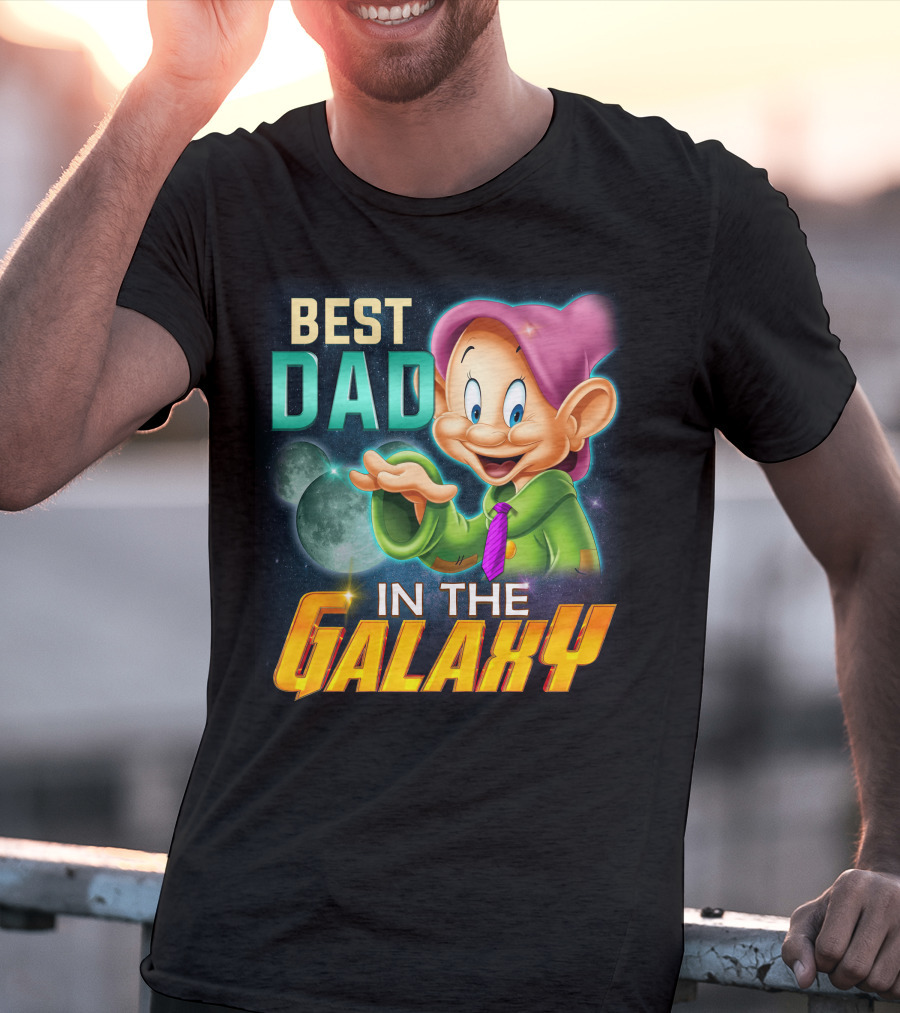 Best Dad Dopey IN The Galaxy T-Shirt