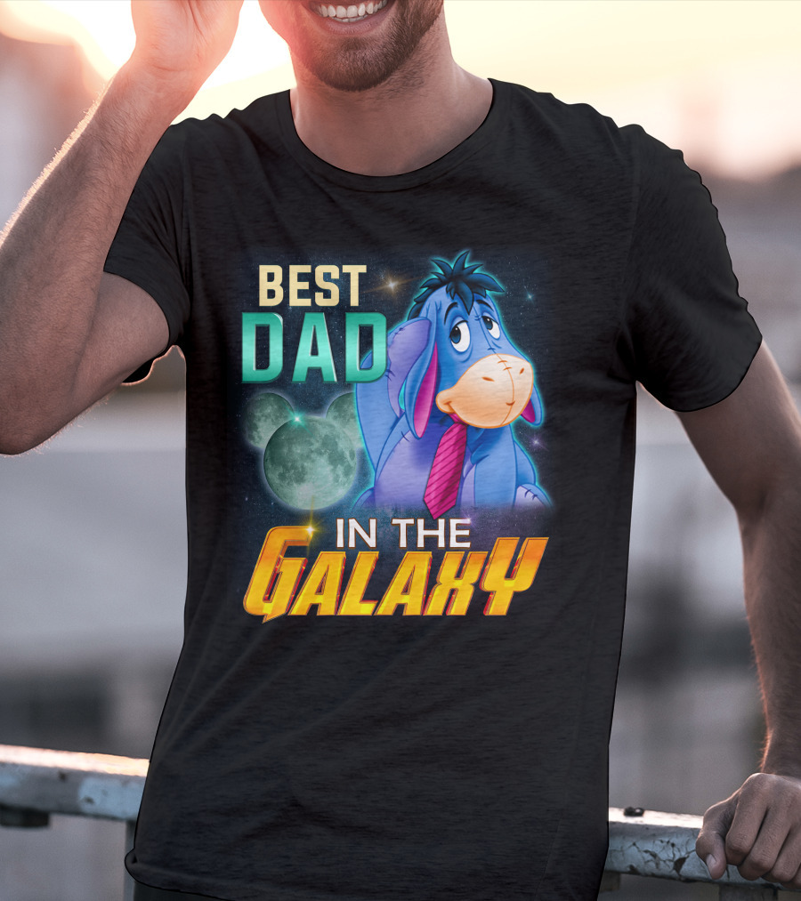 Best Dad Eeyore IN The Galaxy T-Shirt