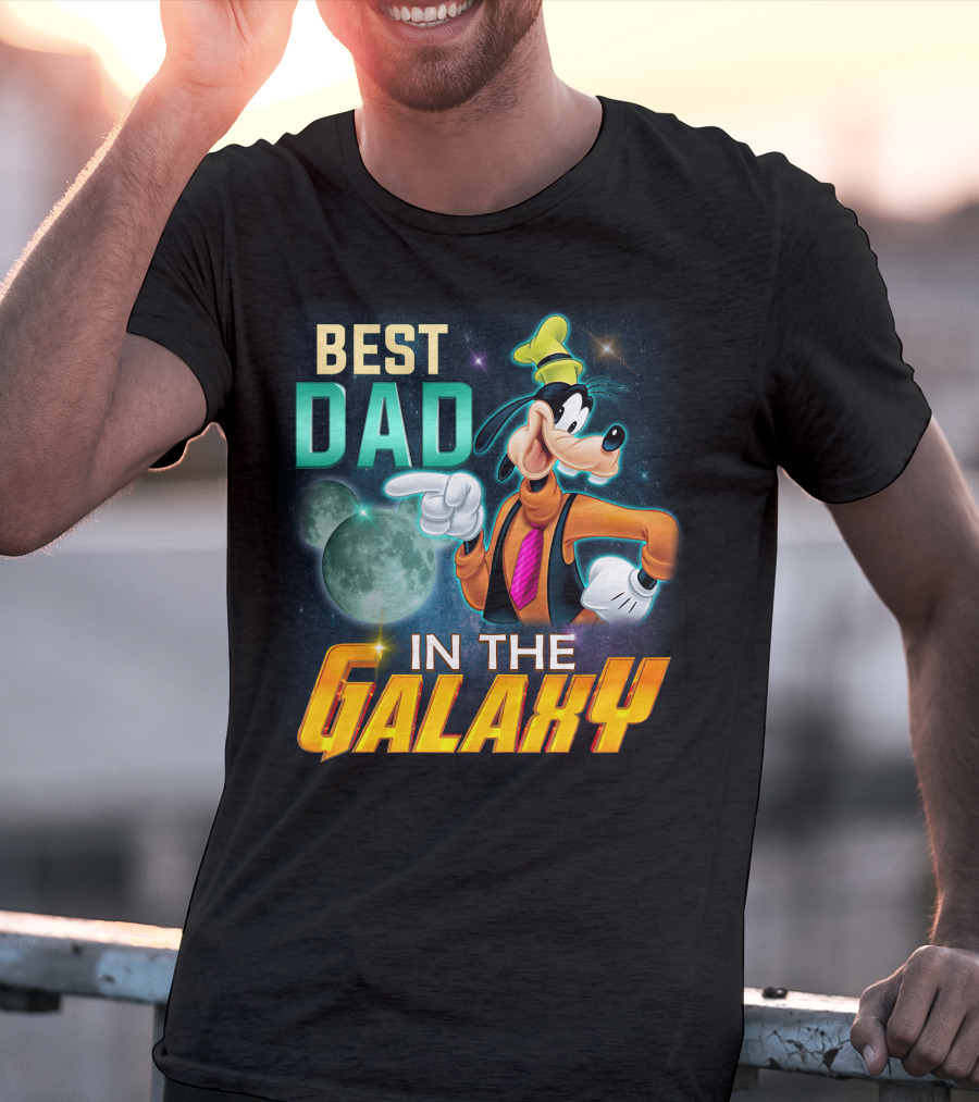 Best Dad IN The Galaxy Goofy T-Shirt