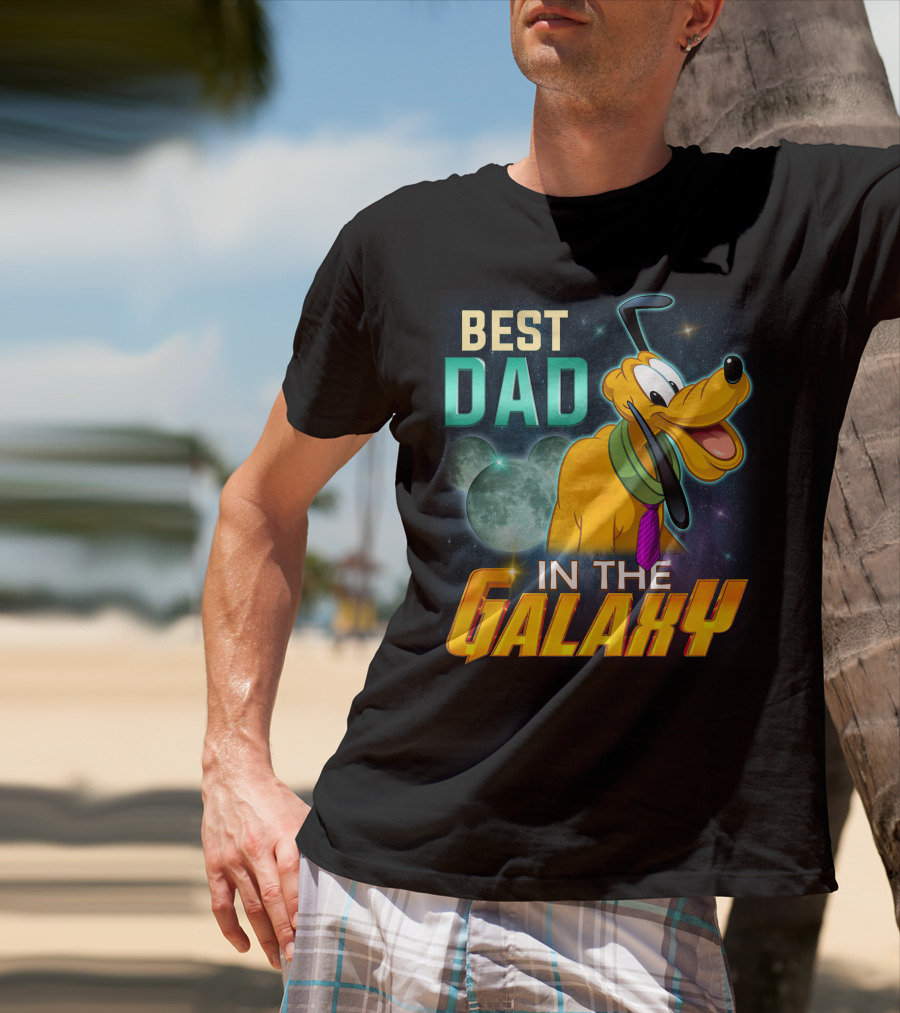 Best Dad Pluto IN The Galaxy T-Shirt
