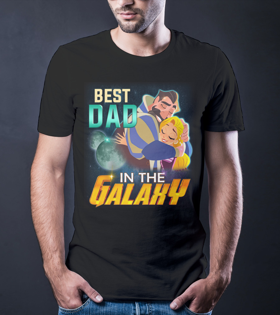 Best Dad Rapunzel IN The Galaxy T-Shirt