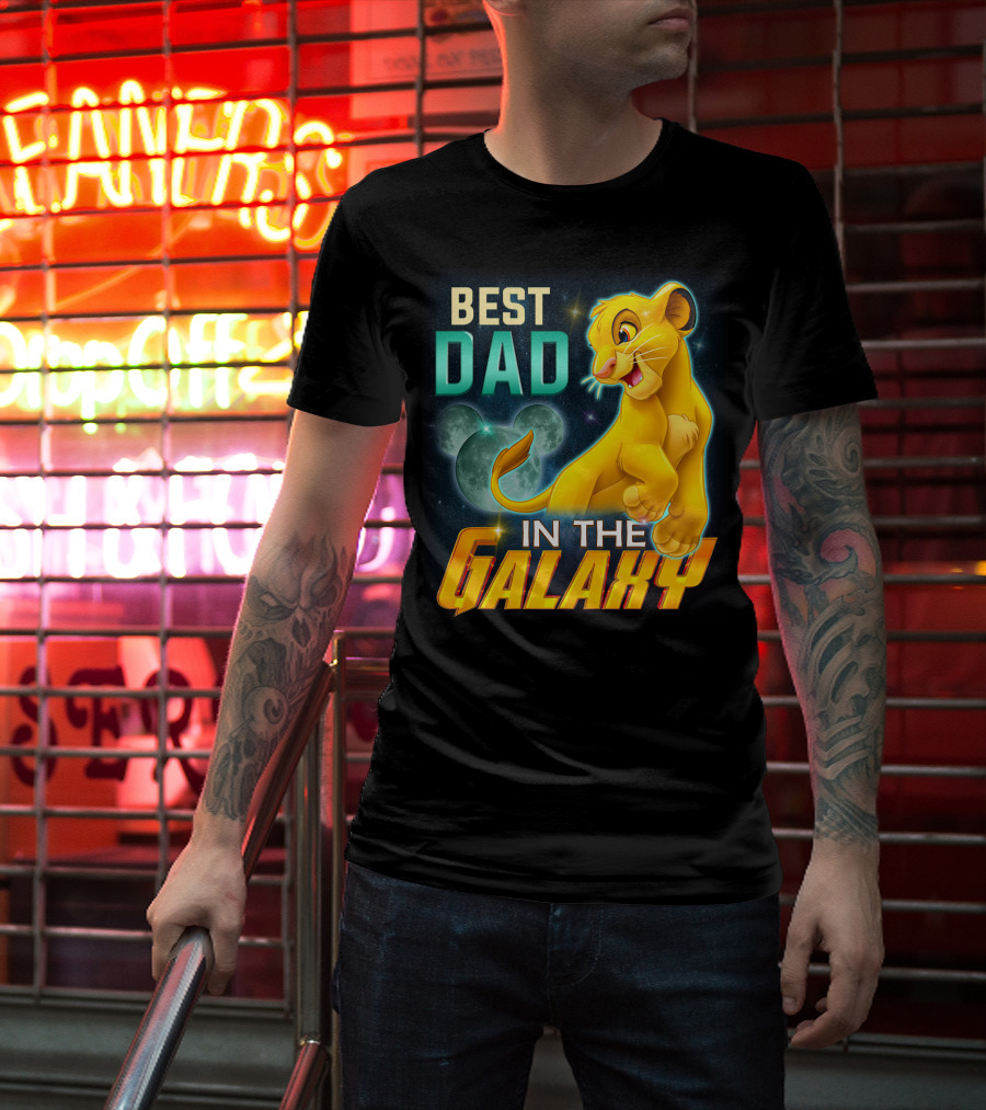 Best Dad IN The Galaxy Simba T-Shirt