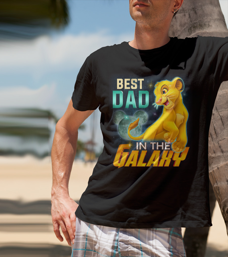Best Dad IN The Galaxy Simba T-Shirt