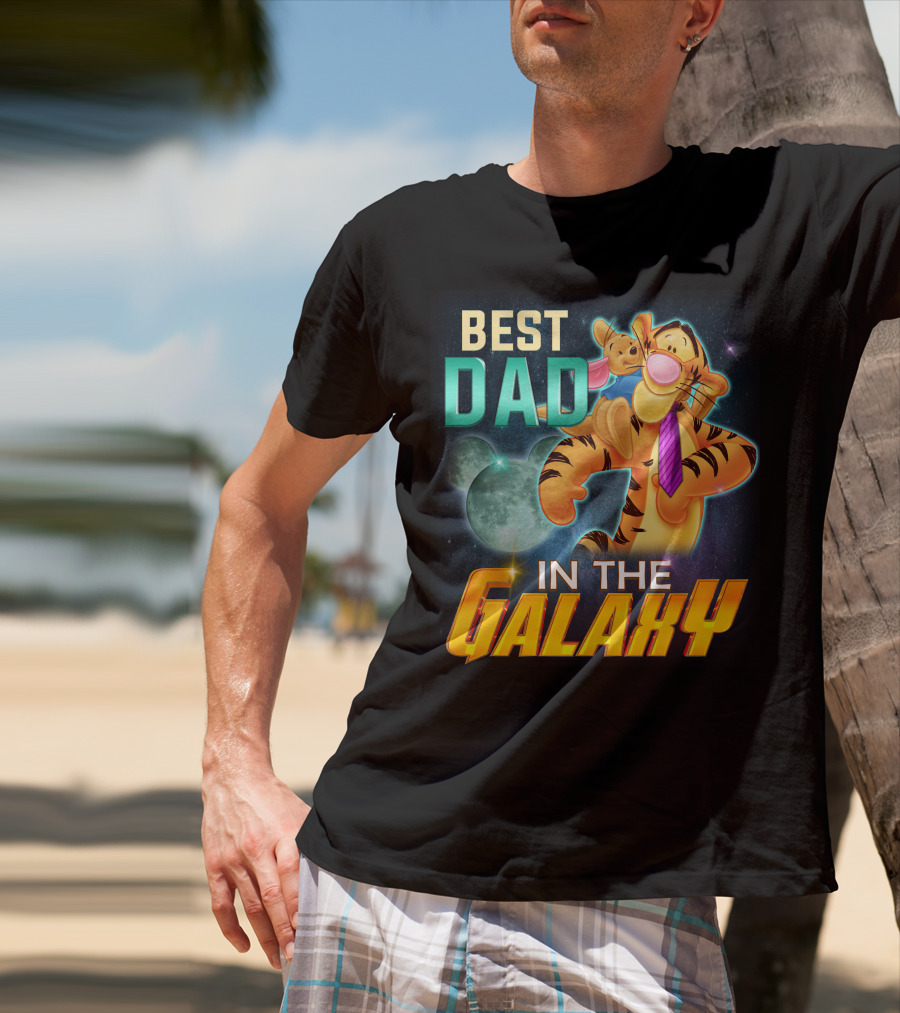 Best Dad Tigger IN The Galaxy T-Shirt