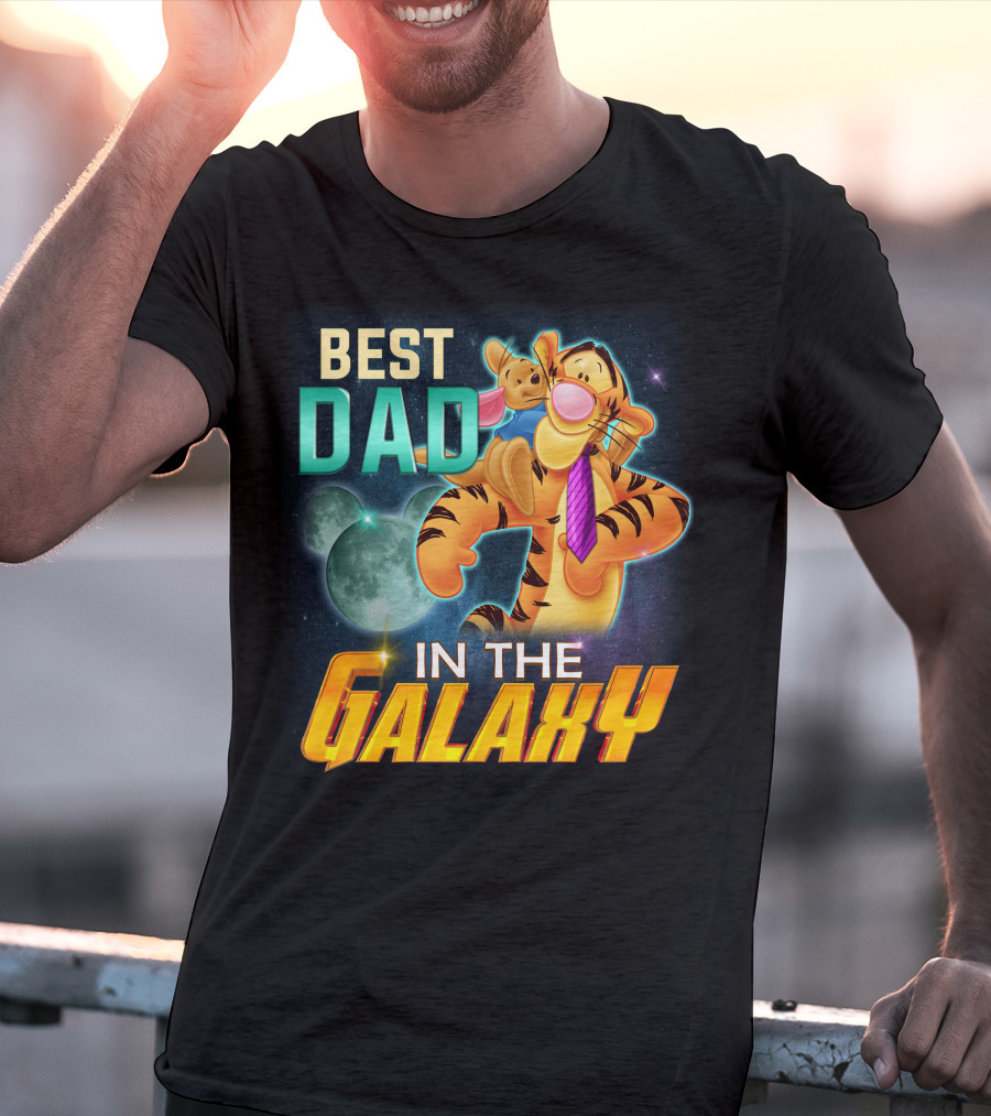 Best Dad Tigger IN The Galaxy T-Shirt