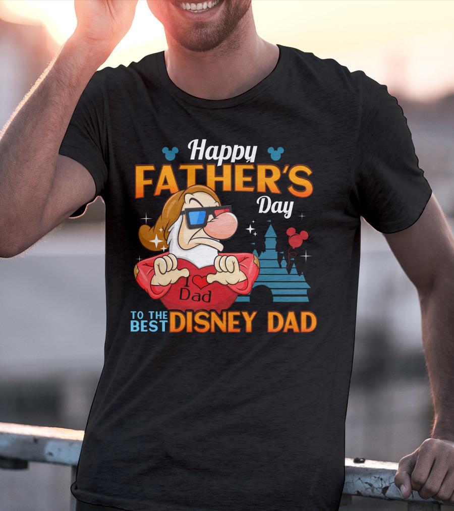 Happy Father's Day To The Best Disney Dad Grumpy T-Shirt
