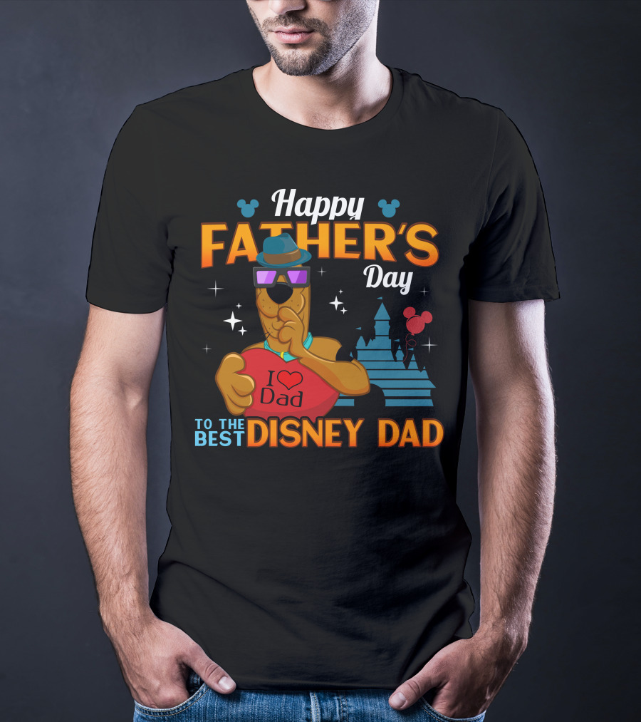 Happy Father's Day Scooby Doo I Love Dad To The Best Disney Dad T-Shirt