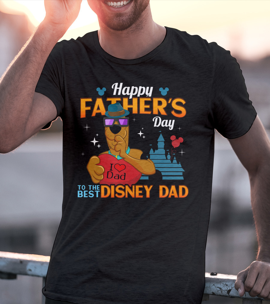 Happy Father's Day Scooby Doo I Love Dad To The Best Disney Dad T-Shirt
