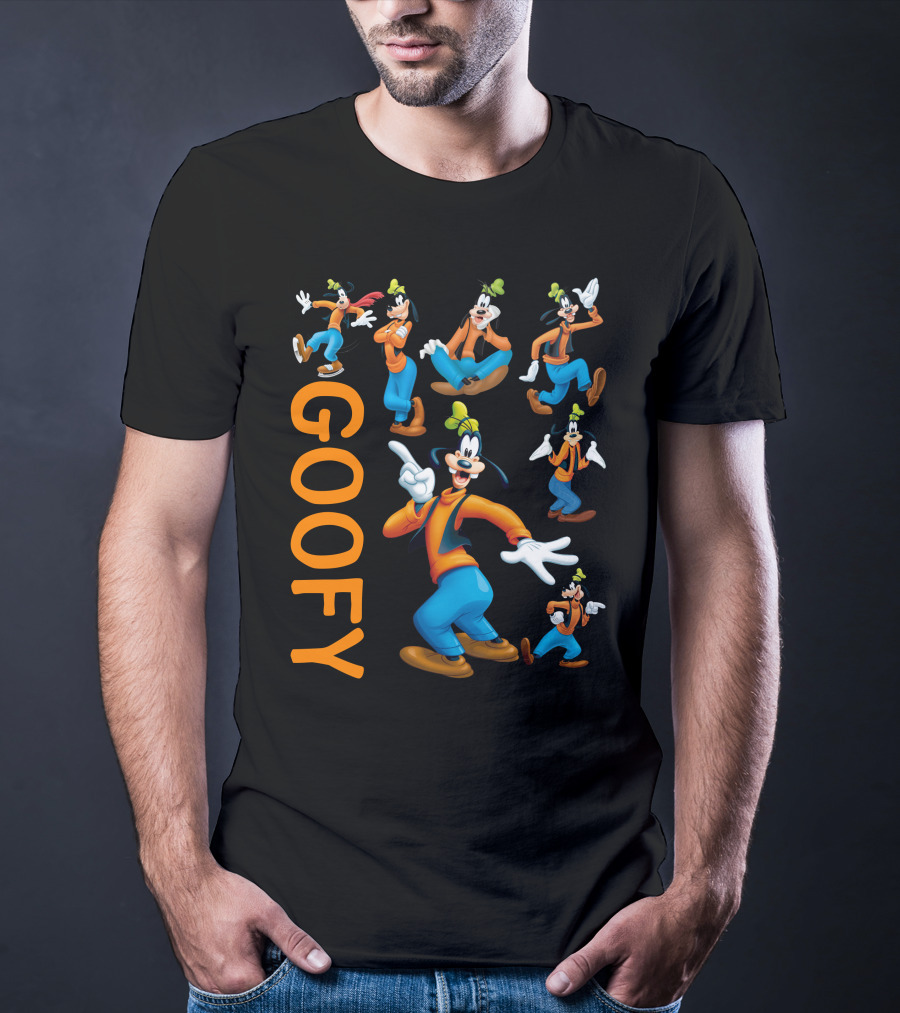 Goofy Vibrant Comic Character In Multiple Poses T-Shirt
