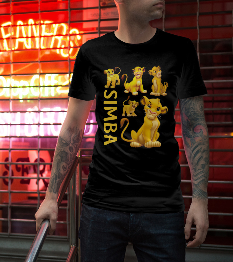 Simba Lion King Character Expressions Compilation T-Shirt